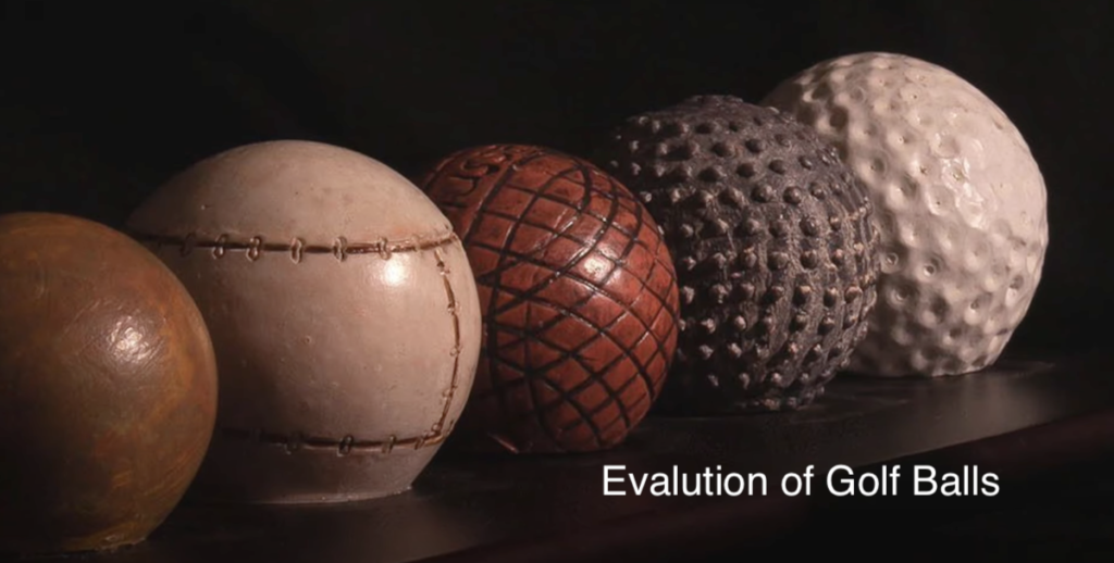 Evolution of Golf Balls
